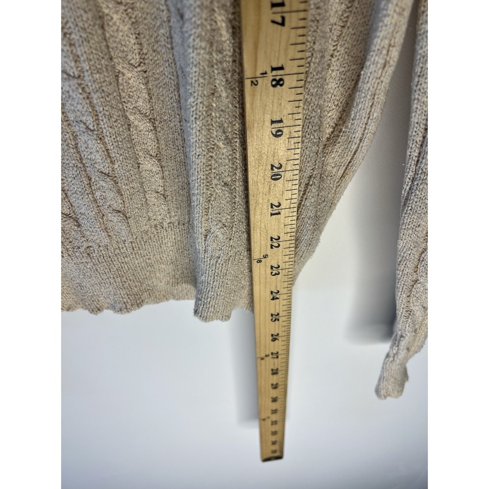 Vtg Damon Men Silk Blend Grandpa Classic Sweater M Pullover Beige Classy Preppy - Picture 8 of 9